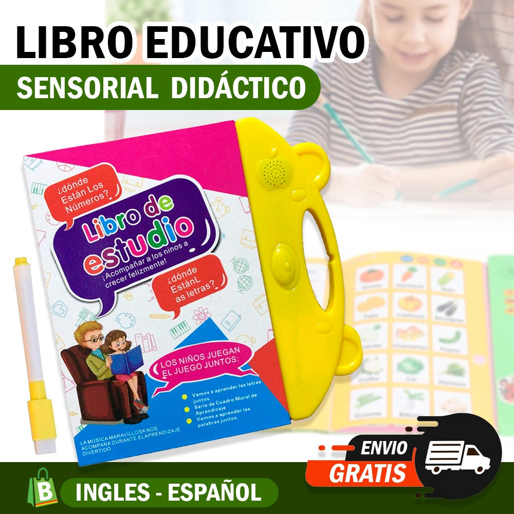 🌈 LIBRO EDUCATIVO SENSORIAL DIDÁCTICO 👩‍🏫